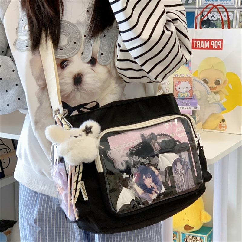 Japanese Ins New Highvalue College Style Fresh and Sweet Bar Pain Bag Girl Light Daily Messenger Bag