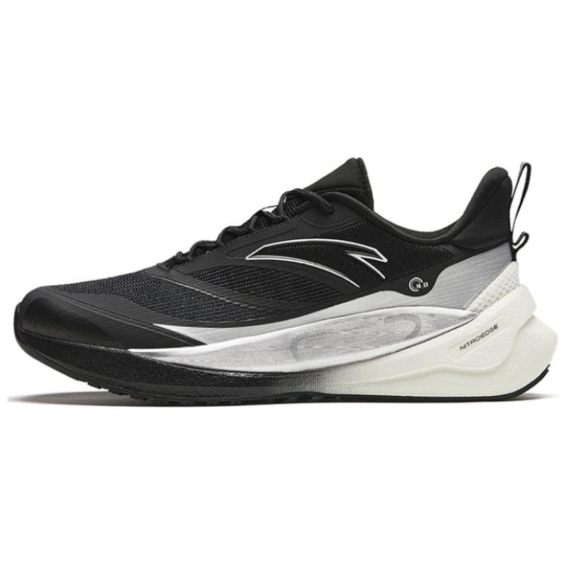 Anta Серия C37 Амортизирующие, износостойкие низкие кроссовки для спринта Мужские Черно-серебристые Кроссовки 912345538-5 40 чёрный