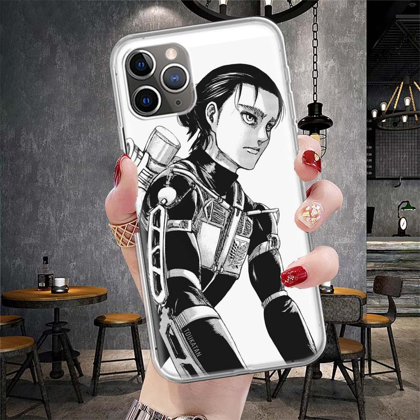 

Атака Титанов Эрен Мягкий Чехол Для Телефона Для IPhone 11 17 Air 16E 16 Pro Max 15 + 14 Plus 13 Mini 12 Apple 7 SE 8 Fundas Coque 11 17 Ai iPhone 17