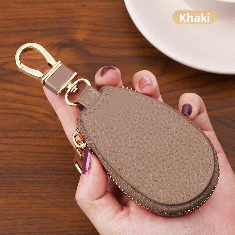 Key Case For Men And Women Pu Leather With Expandable Storage For Daily Use