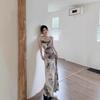 Coffee Break French Suspender Dress Children's Summer 2026 Waist Backless High-end Oil Painting Temperament Vacation Dress