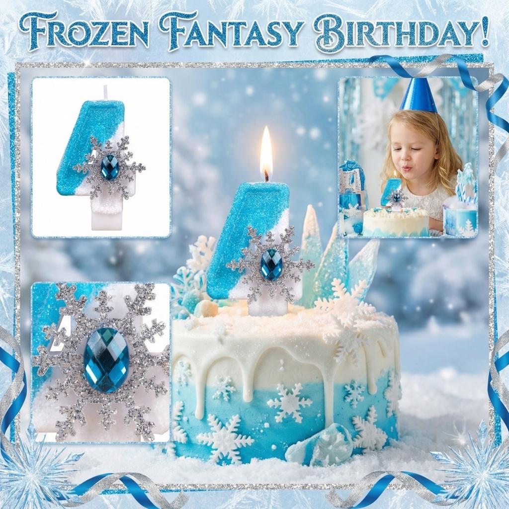 Fashion Cartoon Creative Birthday Candles Party Digital Candles
