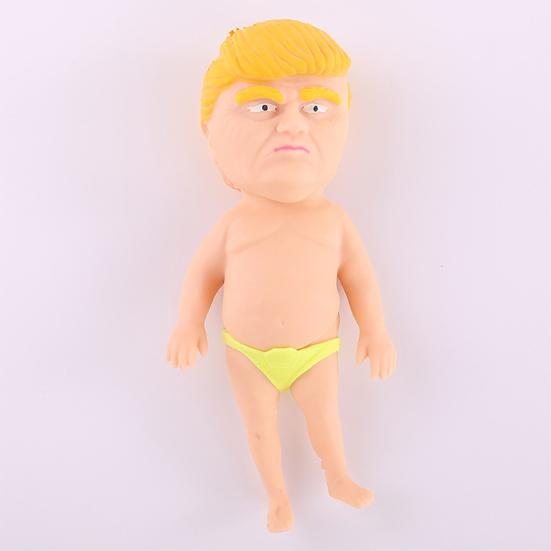 Former President Squishes Toy Removable Underpants Slow Rebound TPR Stress Relief Cartoon Figure Squeeze Sensory Fidget Toy Kids Adults Gift