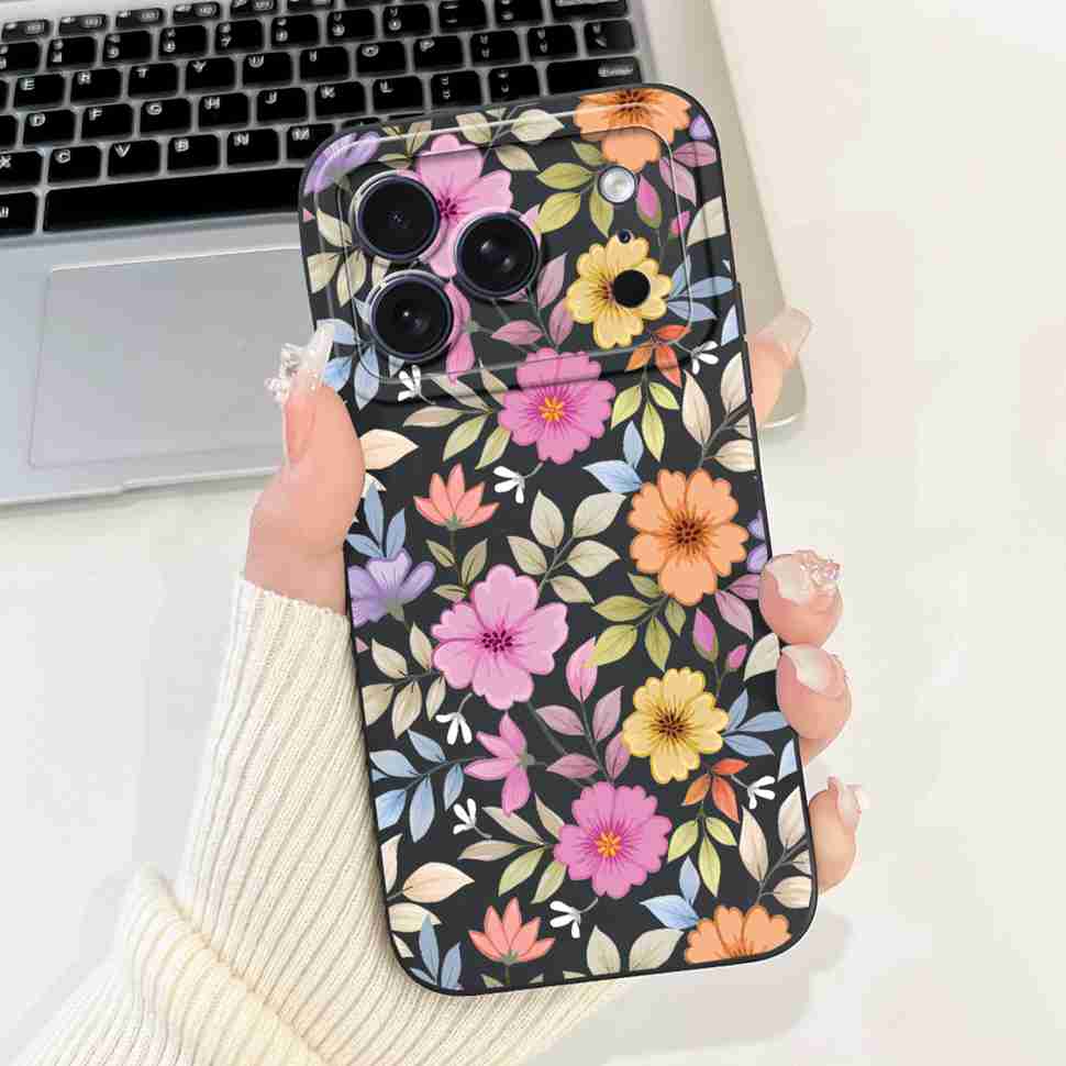 For Apple iPhone 17 Pro Max Case Luxury Painted Back Cover 6.56'' Silicone Soft Phone Case For iPhone17 iPhone 17 Pro Max Bumper