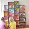 Kindergarten Kraft Paper Box for Art Display and Classroom Decoration