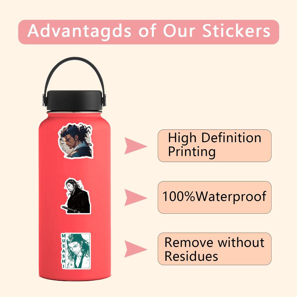 55 New Vagabond Graffiti Stickers Decorative Suitcase Scooter DIY Cartoon Stickers