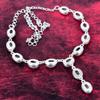 Rose Quartz Handmade Gemstone Necklace, 925 Solid Sterling Silver Necklace Antique Jewelry, For Thanksgiving