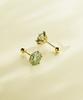 Minimalpiercing 14K Moissanite Diamond Green Noble Piercing Earrings