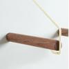 Nordic Wooden Wall-Mounted Clothes Rack with Creative Hooks