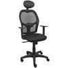 Piqueras Y Crespo 8436586629045 Chaise De Bureau Avec Tête De Lit, Noir, Standard