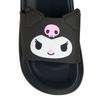 Room for Verandas and Upper PVC Sole EVA 318418 [Sanrio] Face-shaped Sandals, Kuromi, Poolside, Material Resin, Material Resin, Slippers,