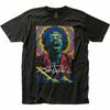 Jimi Hendrix Rainbow Drawing T-shirt Mens Licensed Rock N Roll Music Tee Black