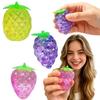 Mini Fruit Shaped Stress Relief Squeeze Toy Random Style Soft Gel Sensory Decompression Handheld Fidget for Office Home School