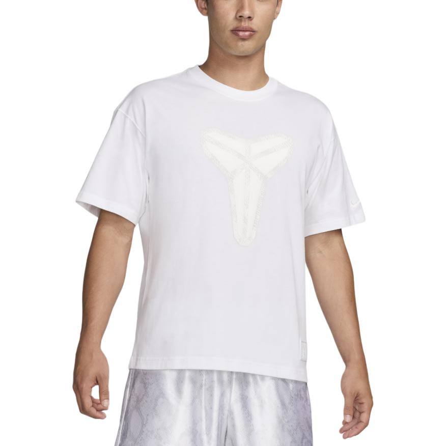 Nike Kobe 9 Max 90 Comfortable Soft Casual Short Sleeve T-Shirt Men Tops White FZ8072-100
