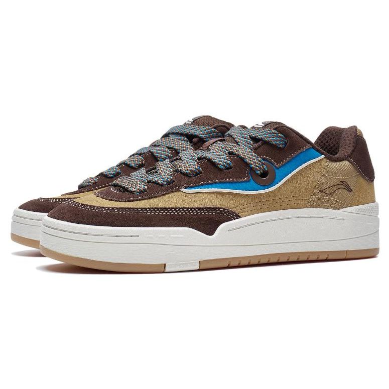 Li Ning GOS 2000 Casual Lekkie Wygodne Antypoślizgowe Buty Skate Niskie Męskie sneaker Brązowy AEPT001-3