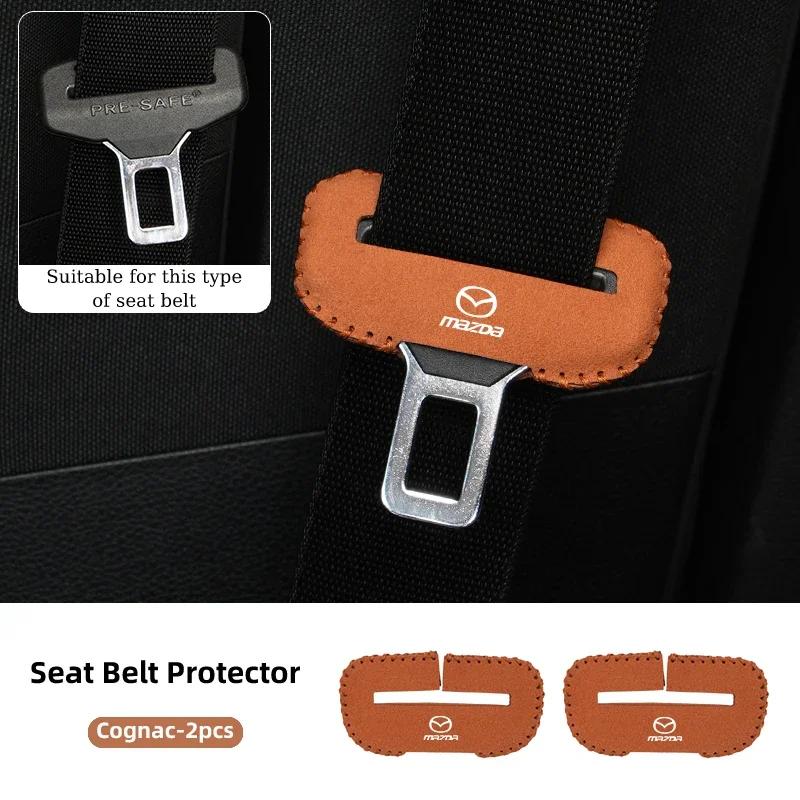 2025 Hot Car Seat Belt Clip Protector Seatbelt Buckle Plug Protective Cover For Mazda 3 6 2 5 Axela Atenza Demio CX3 CX5 MX3 MX5