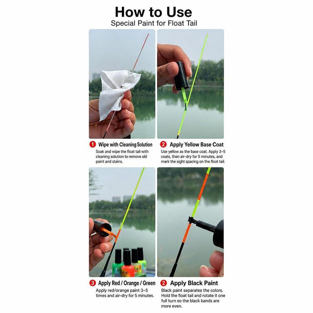 Visualable Fishing Float Indicators Tail Painting Glow Fishing Floats  Freshwater Fishing