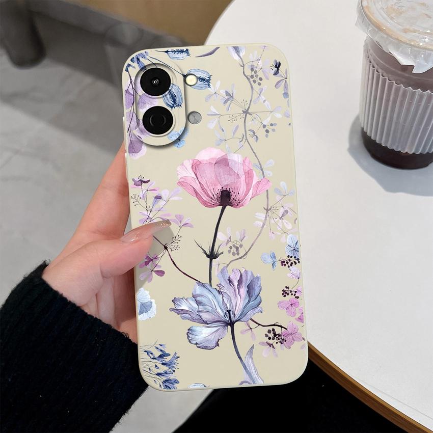 Lovely Back Cover For Tecno Spark Go 3 2 1S Pova 7 Ultra Pro Spark 40 40C 30 Phone Bags Cute Avocado Pretty Flowers Shell Soft Silicone Anti Slip Case