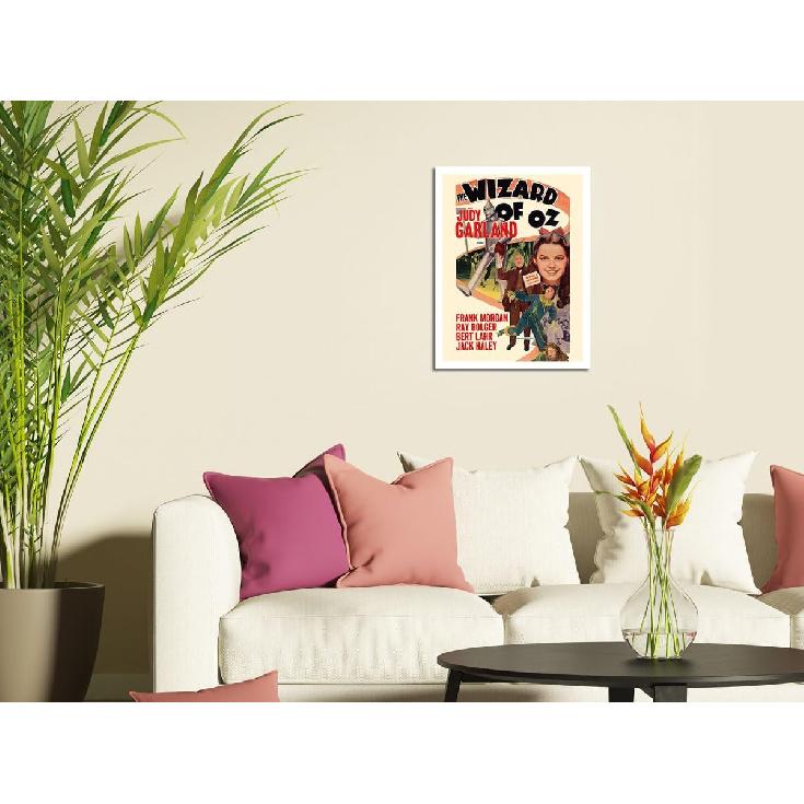 The Wizard of Oz - Starring Judy Garland - Vintage Film Movie Poster C.1949-8 X 12 Inch Vintage Metal Tin Sign