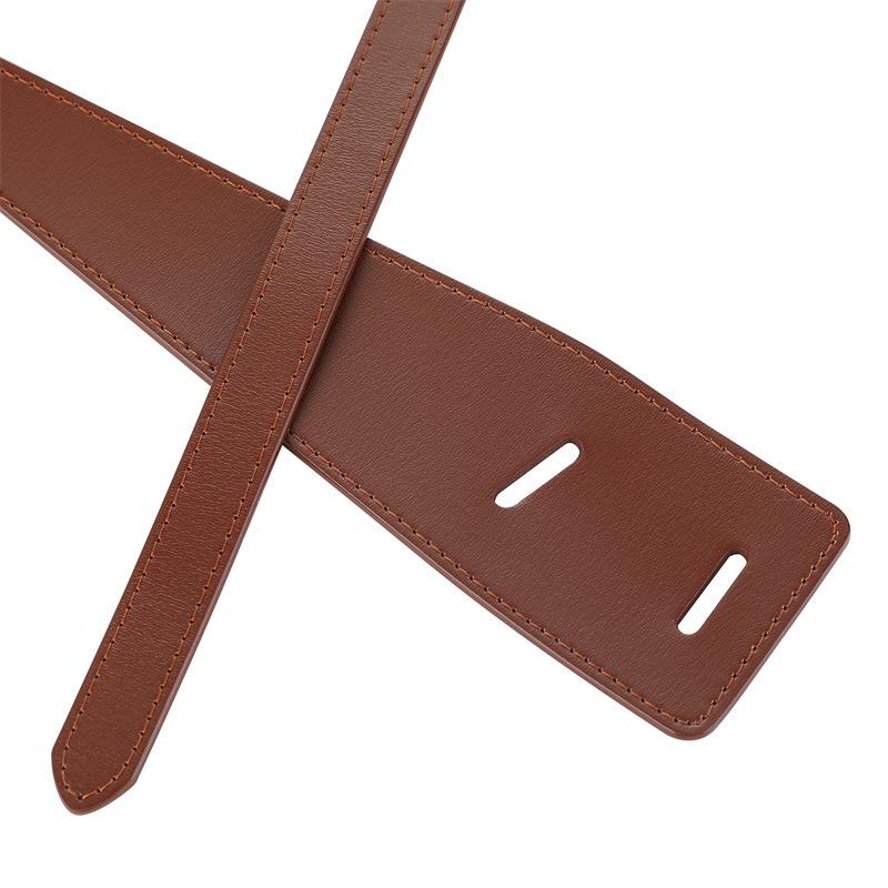 Decorative Wide Belt Knotted Fashion With Coat Suit Belt Simple And Generous Waist Black Waist Seal