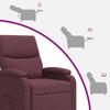 Recliner Chair Purple Fabric