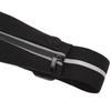 Sports Waist Bag with Headphone Hole Waterproof Reflective Strip Waist Pouch Adjustable Elastic Band Black