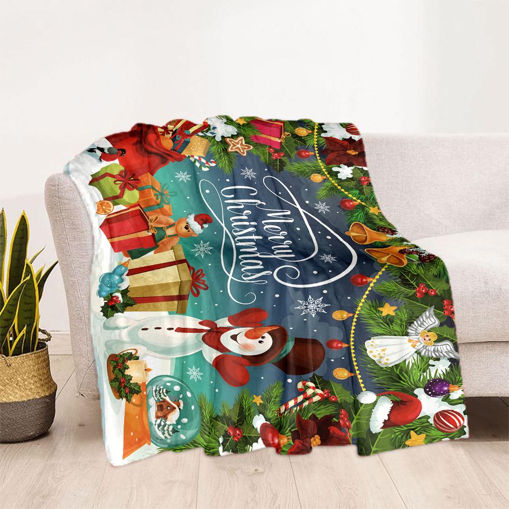 Merry Christmas Santa Claus Blankets are suitable for living rooms, bedrooms, camping, and other places, making them an ideal choice for gifts.