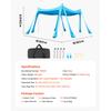 SucceBuy Beach Tent Sun Shelter Easy Pop Up Beach Canopy with Sandbags Stability Poles Sand Shovels Portable Shade for Camping