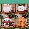 Festive Christmas Decorative Gingerbread Man Cookie Tin Box For Holiday Cheer
