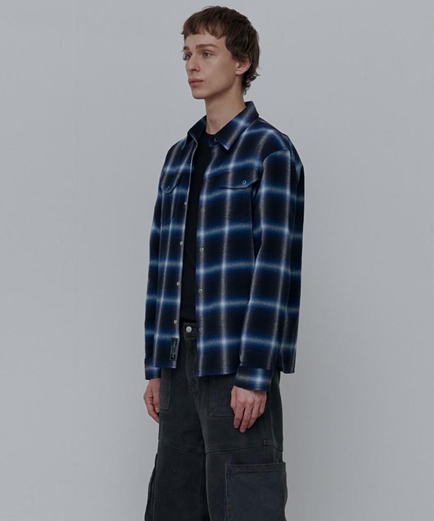 Aenitaimlolig Viola Check Shirt-Blue