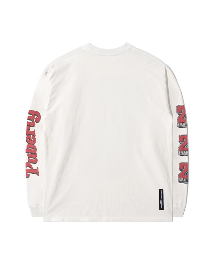 QT8 GARMENTS Rg Another Place Washed Long Sleeve (Ecru)