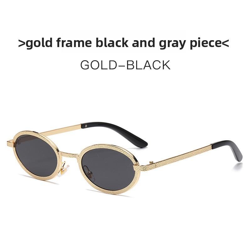 Retro Oval Metal Sunglasses For Women With Uv400 Protection Summer Fashion Accessories