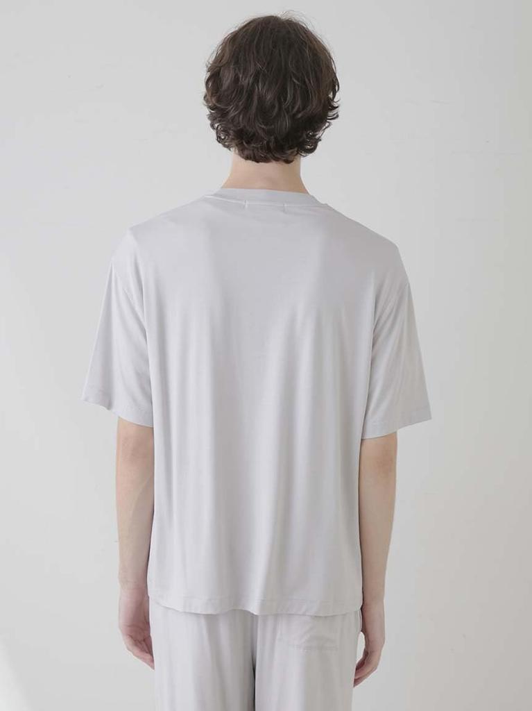 Gelato Pique HOMME Rayon Pique Logo PMCT251954 LGRY M Cool-Touch T-Shirt Men's