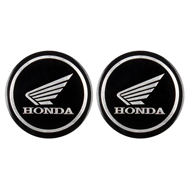 

2pcs 3D Motorcycle Modified Car Sticker Metal Aluminum Round Decal Motorcycle Stickers For Honda CRF CB CR XR CRM CBR