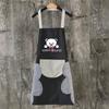 With Hand Towel Kitchen Apron Waterproof Restaurant Uniform Household Antifouling Apron  Barber