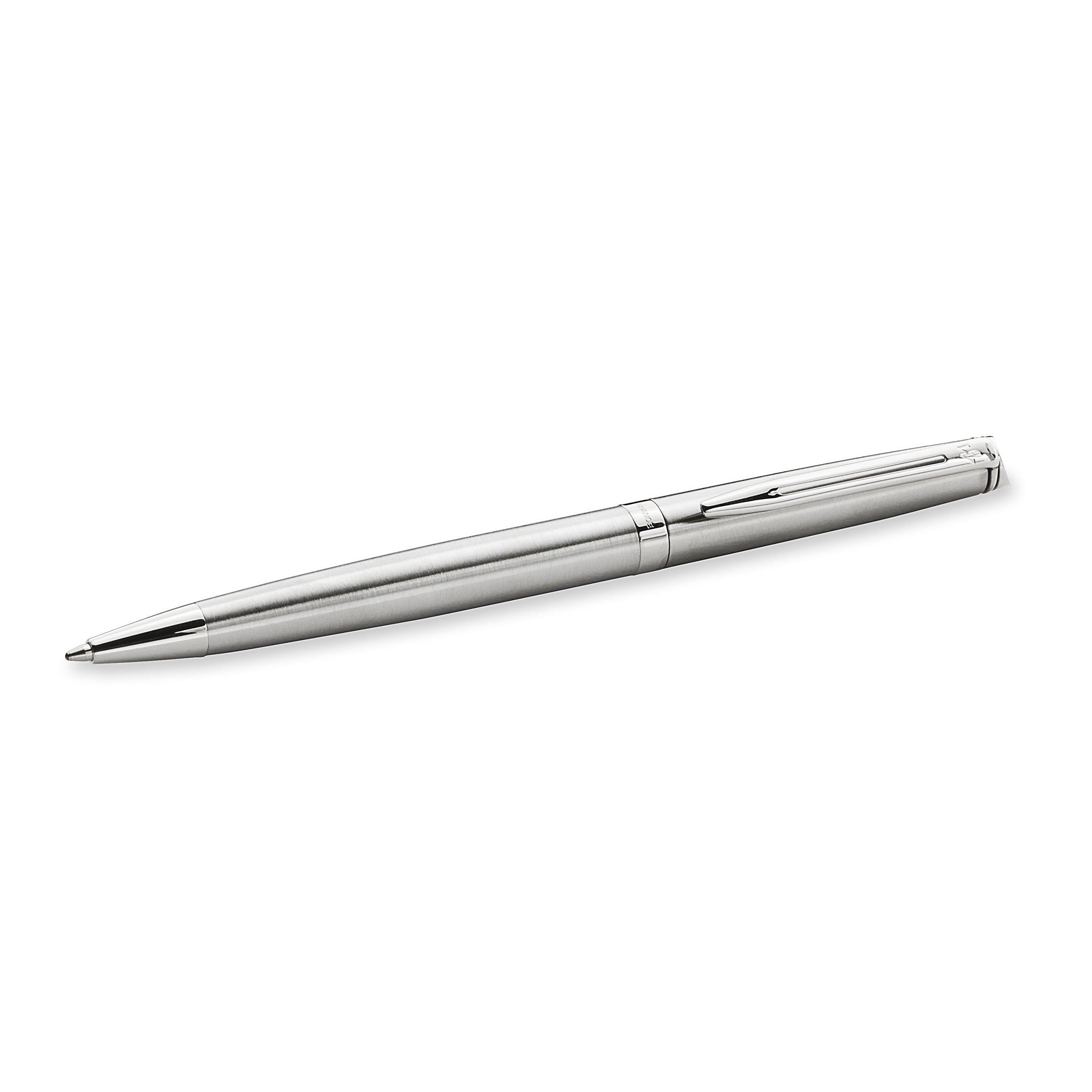 

Waterman Metropolitan Essential Stainless Steel Ballpoint Officially Imported Pen, Oil-Based, S2259372,