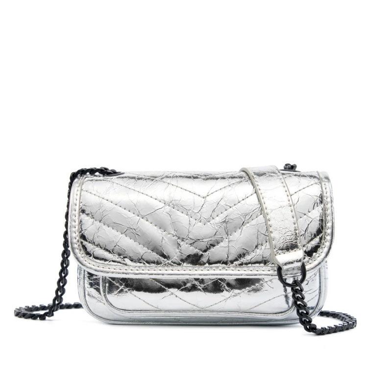 Top layer cowhide bag women's fashion chain messenger bag small summer leather women's bag shoulder crossbody bag