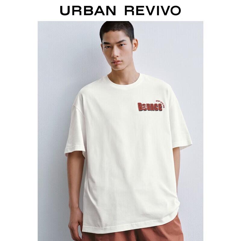UR2026 Men s 3D Letter Cotton T-Shirt S