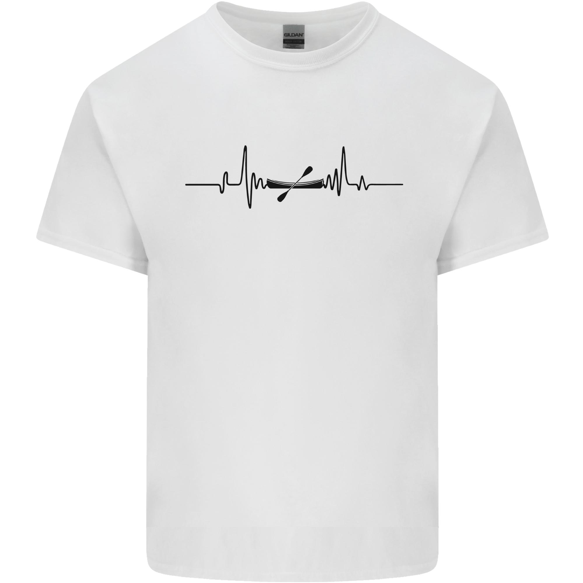 Kayak ECG Kayaking Heart Pulse Unisexs Light Cotton TShirt S