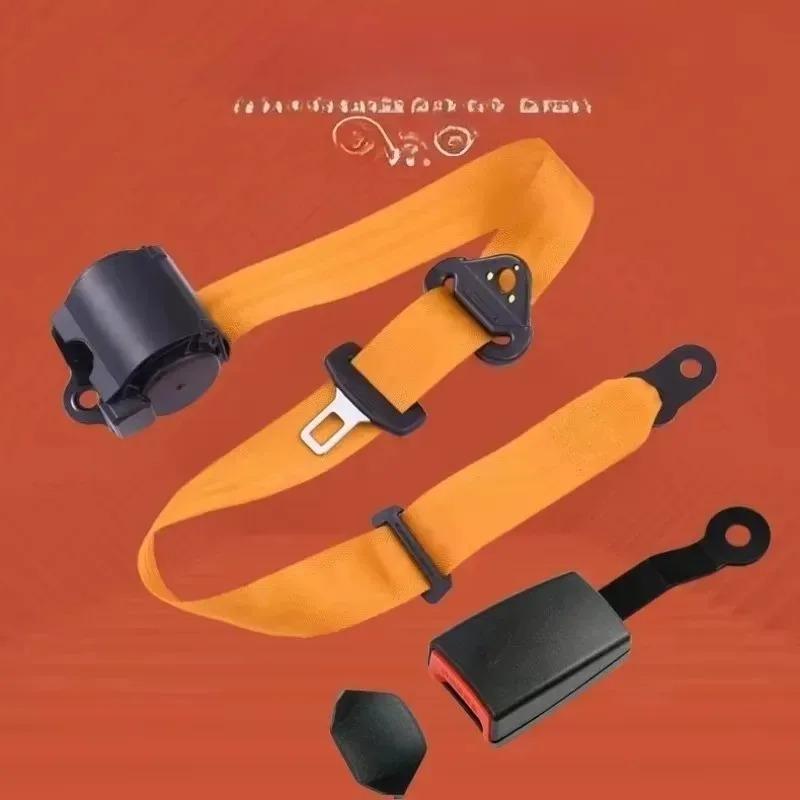 Universal 3 Point for Car Seat Belt Driver Safety Belt Auto SafetyBelt Adjuster Shoulder Emergency Lock Retractable