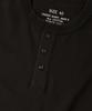 OUTSTANDING Henley Neck Half Sleeve Tee_Black