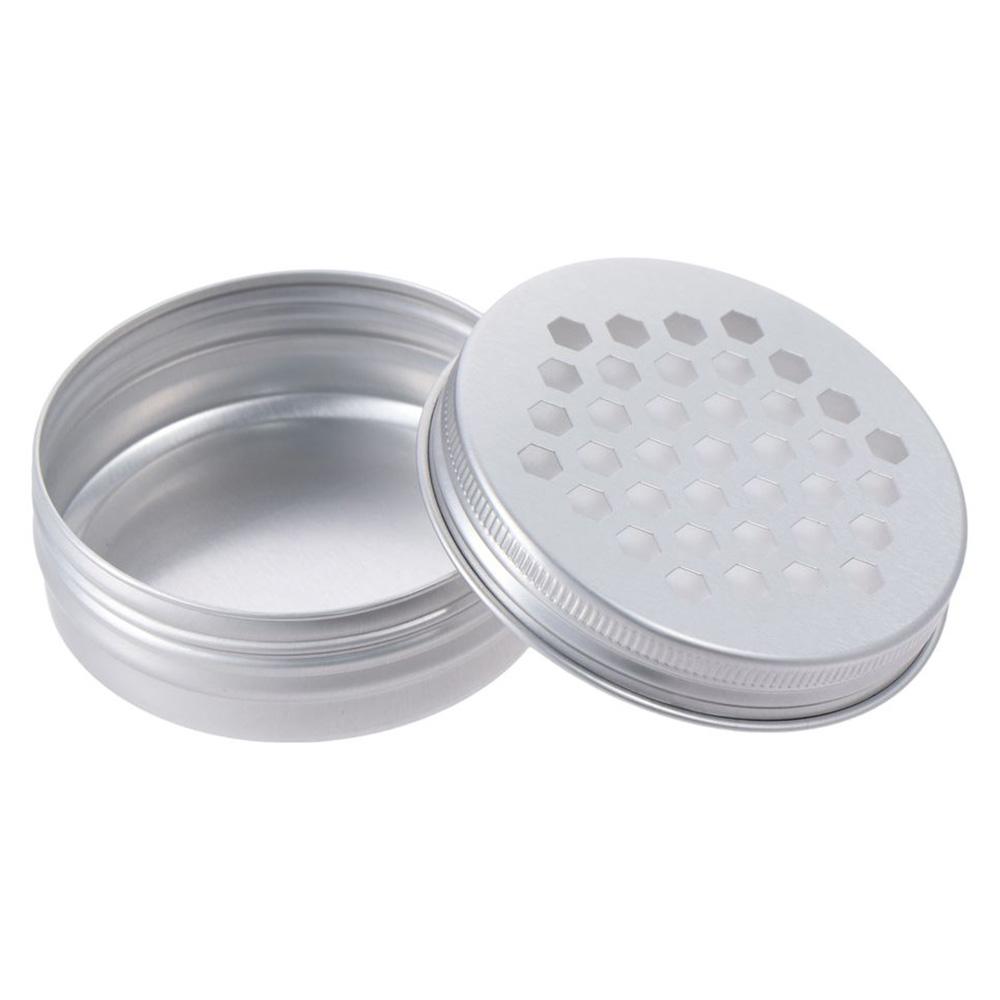 12PCS 2 Ounce/60ml Aluminum Tins Silver Refillable Screw Lid Screw Lid  for Air Freshener Candles