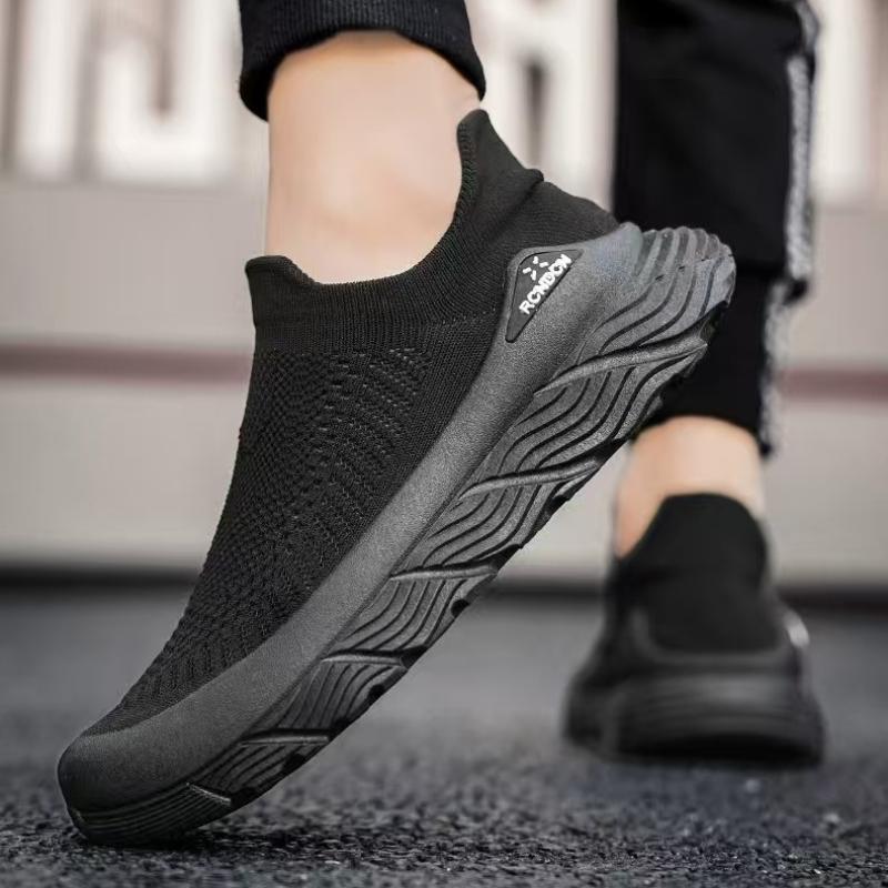 Brand Summer Men's Mesh Breathable Casual Shoes Slip on Soft Sole Vulcanized Shoes Light Thick Sole Sneakers Zapatillas Casuales