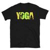 YOGA Vintage Sunset Text Funny YOGA Peace Summer Namaste T-Shirt