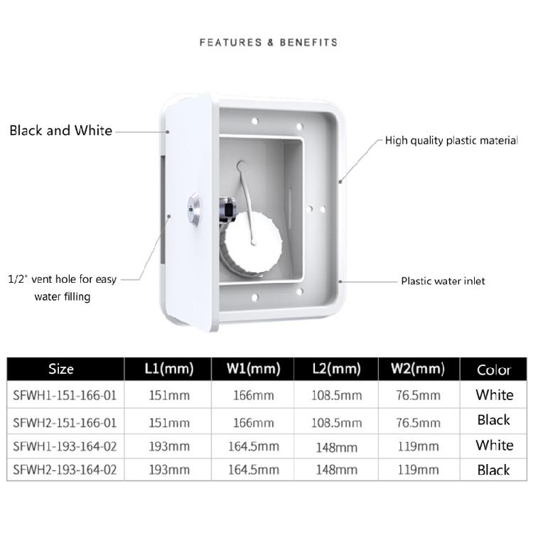 Tralier RV Lockable-Leakproof for Fresh Water-Inlet Gravity-Filling Port for Hat