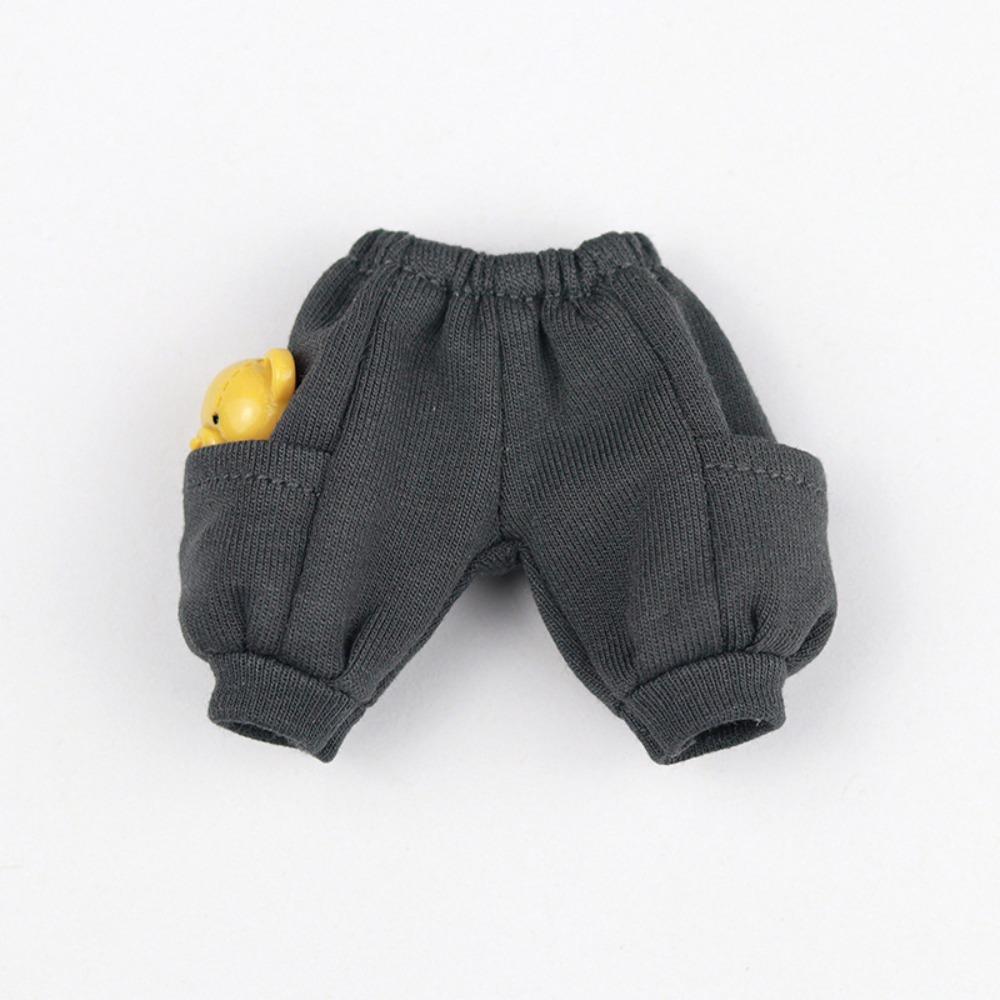 Cartoon Bear OB11 Doll Pants with Pockets Dolls Clothes Fashion 1/12 Doll T-shirt  Doll Accessories
