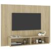 TV Wall Cabinet Sonoma Oak 120 x 23.5 x 90 cm Particleboard