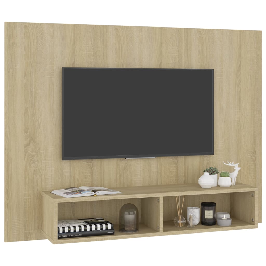 TV Wall Cabinet Sonoma Oak 120 x 23.5 x 90 cm Particleboard