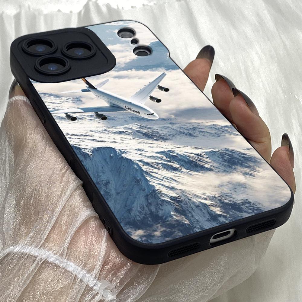 M265 Airplanes art design Angel Eyes Soft Phone Cases for iPhone Samsung Galaxy Xiaomi Rdemi Huawei Honor Infinix Realme OPPO Vivo All Model TPU Case