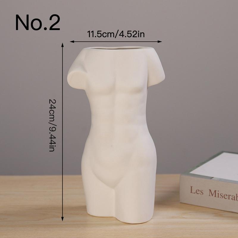 

Творча ваза для тіла Керамічна гідропонна ваза Квіткова композиція Домашній декор Настільний орнамент Приладдя для саду No.2